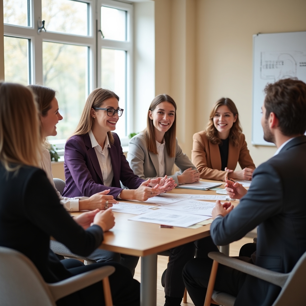 Gruppe von Berufseinsteigern beim Workshop in Hamburg
